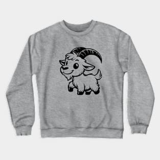 Cartoon Goat Crewneck Sweatshirt